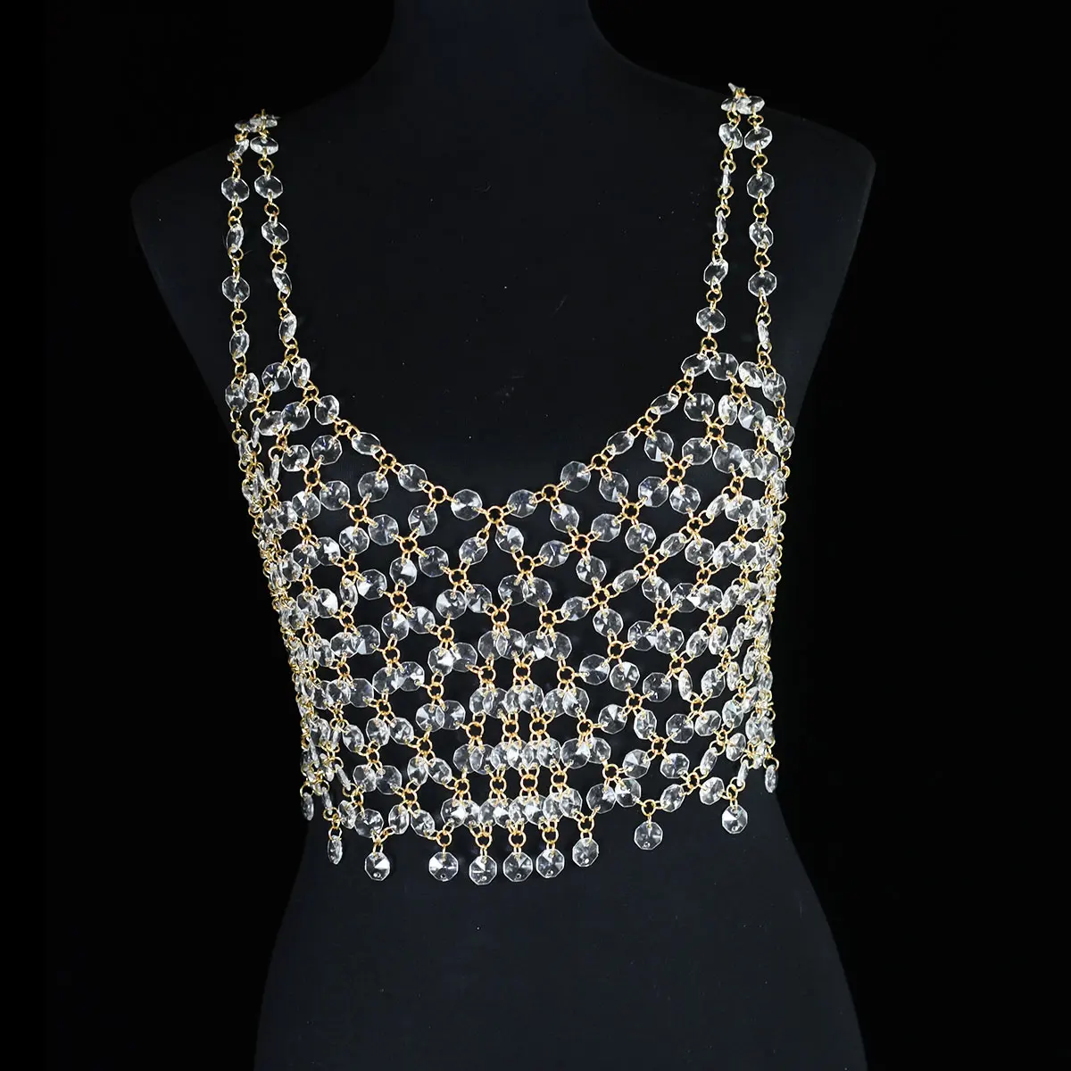 Wedding Shiny Double Strap Crystal Body Jewelry For Women Sexy Fashion Backless Bras Chain Stage Show Accessories Festivals Gift
Wedding Shiny Double Strap Crystal Body Jewelry For Women Sexy Fashion Backless Bras Chain Stage Show Accessories Festivals Gift