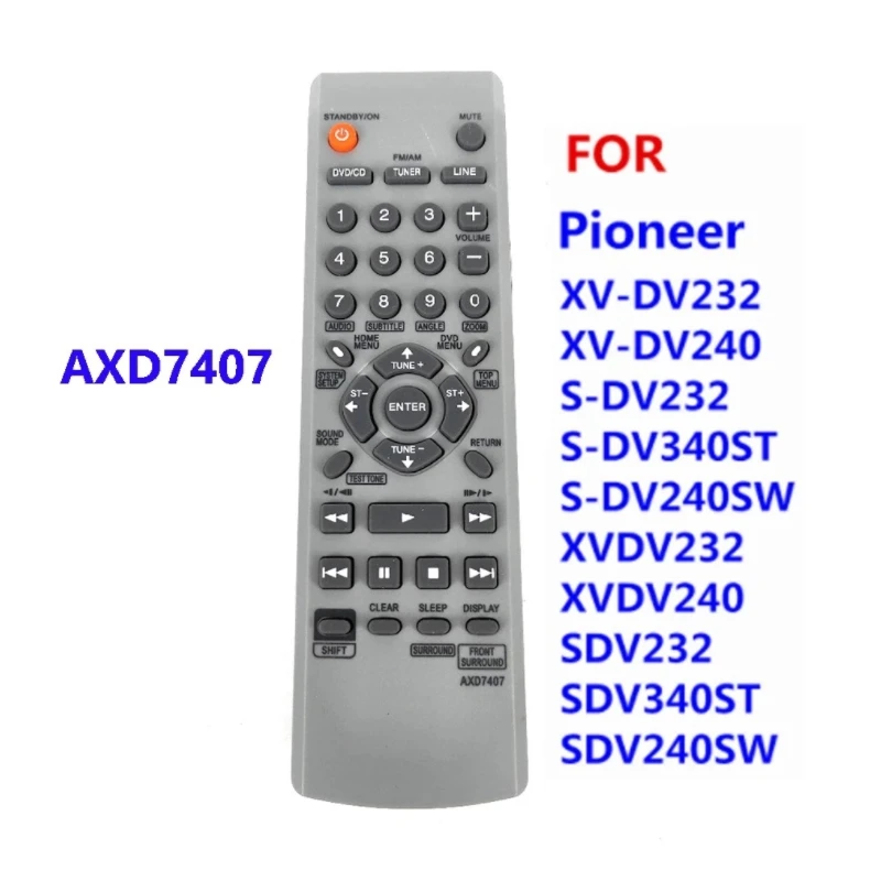 New Replace AXD7407 Remote Control For Pioneer DVD Player Remote Control XVDV350 AXD 7407 DCS232 DCS535 DCS240
New Replace AXD7407 Remote Control For Pioneer DVD Player Remote Control XVDV350 AXD 7407 DCS232 DCS535 DCS240