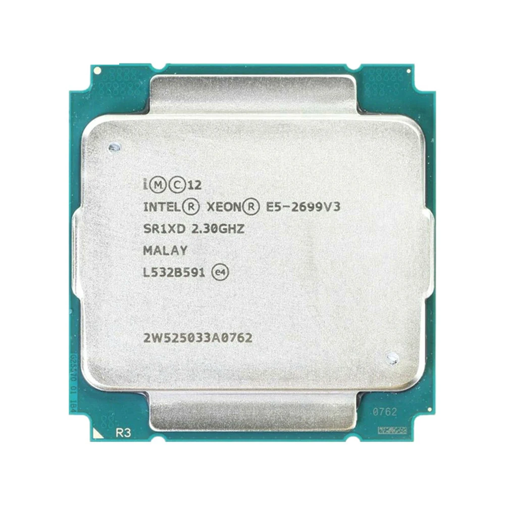 Intel Xeon E5-2699 v3 E5 2699v3 E5 2699 v3 2.3 GHz 18-Core 36-Thread 30MB 145W CPU Processor LGA 2011-3
Intel Xeon E5-2699 v3 E5 2699v3 E5 2699 v3 2.3 GHz 18-Core 36-Thread 30MB 145W CPU Processor LGA 2011-3