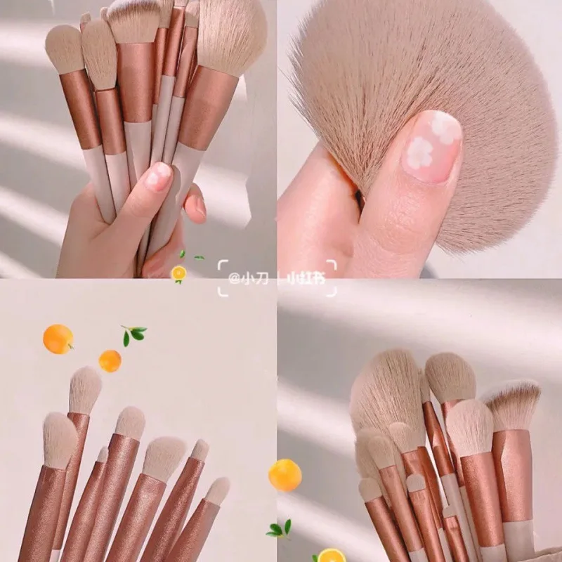 13pcs/set Soft Fluffy Makeup Brushes for Women Eyeshadow Foundation Powder Blending Blush Brushes with Bag Beauty Makeup Tools
13pcs/set Soft Fluffy Makeup Brushes for Women Eyeshadow Foundation Powder Blending Blush Brushes with Bag Beauty Makeup Tools