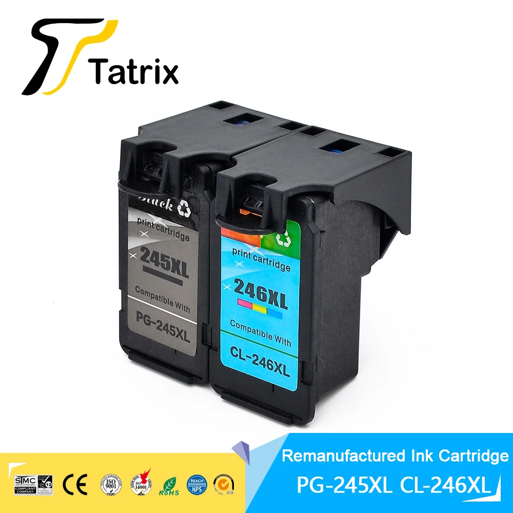 245xl ink cartridge Tatrix PG-245XL PG245 CL246 CL-246XL Remanufactured Color Inkjet Ink Cartridge for Canon MG2420/2924/IP2820
245xl ink cartridge Tatrix PG-245XL PG245 CL246 CL-246XL Remanufactured Color Inkjet Ink Cartridge for Canon MG2420/2924/IP2820