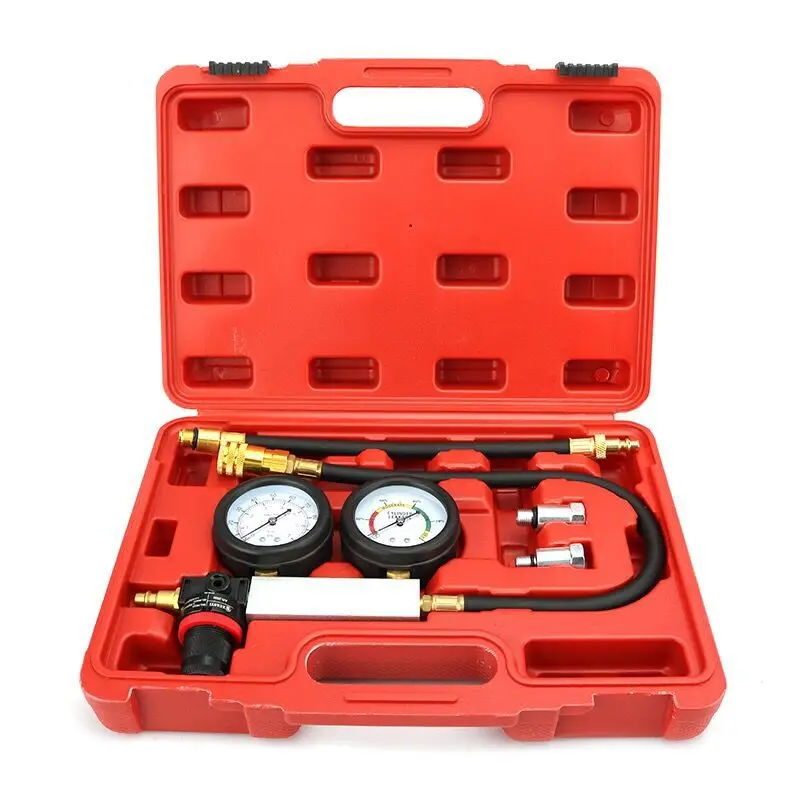 Cylinder Leak Tester Compression Leakage Detector TU-21 Double Gauge Petrol Engine Leakdown Detection Compression Test Tool
Cylinder Leak Tester Compression Leakage Detector TU-21 Double Gauge Petrol Engine Leakdown Detection Compression Test Tool
