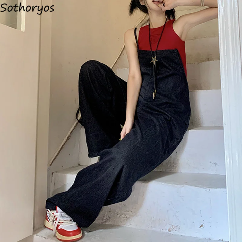 Jumpsuits Women Retro Comfortable Summer High Waist Causal Korean Style All-match Solid Baggy Basic Mujer Stylish Hipster Daily
Jumpsuits Women Retro Comfortable Summer High Waist Causal Korean Style All-match Solid Baggy Basic Mujer Stylish Hipster Daily