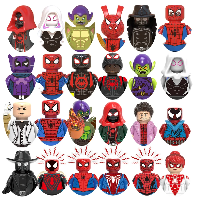 

Marvel легенды Человек-паук новые строительные блоки игрушки Кирпичи мини-фигурки экшн-фигурки Обучающие подарки для детей Кирпичи