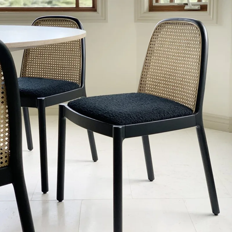 Home Rattan Dining Chair Soft Velvet Armchair Back Chair Solid Wood Dining Table Chair Hotel Home Use 2022 New Dropshipping 
Home Rattan Dining Chair Soft Velvet Armchair Back Chair Solid Wood Dining Table Chair Hotel Home Use 2022 New Dropshipping