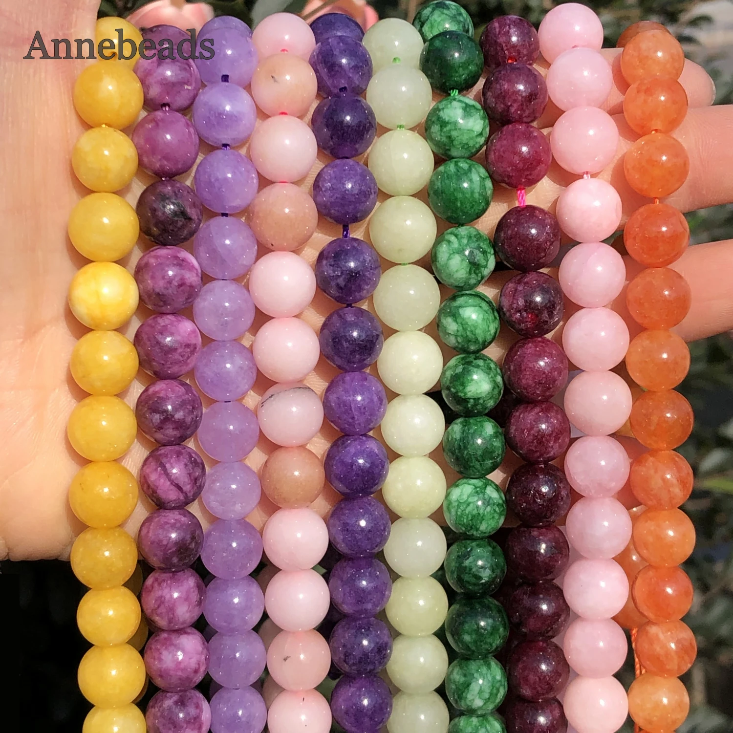 Natural Stone Colorful Jades Round Loose Spacer Purple Crystal Beads For Jewelry Making DIY Handmade Bracelet Necklace 6/8/10MM
Natural Stone Colorful Jades Round Loose Spacer Purple Crystal Beads For Jewelry Making DIY Handmade Bracelet Necklace 6/8/10MM
