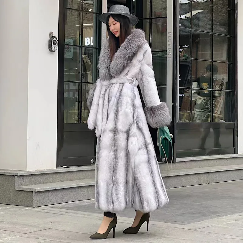 Elegant Style 2022 Maxi Women Real Fox Fur Collar long maxi natural fox fur Coat Windbreak YN03
Elegant Style 2022 Maxi Women Real Fox Fur Collar long maxi natural fox fur Coat Windbreak YN03