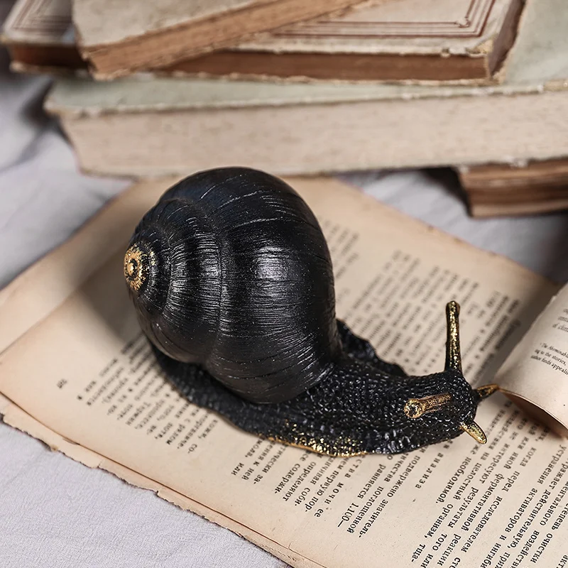 Black Snail Resin Statue Home Decor Ornaments Living Room Crafts Sculpture Desktop Decoration Accessories
Black Snail Resin Statue Home Decor Ornaments Living Room Crafts Sculpture Desktop Decoration Accessories
