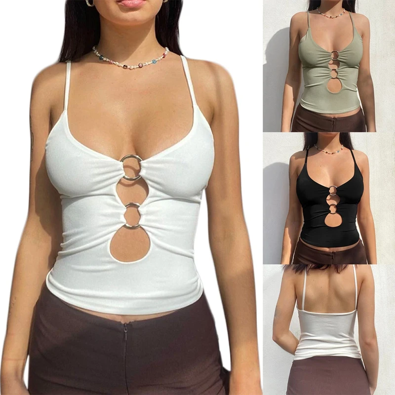 Solid Casual Y2K Sleeveless Cami Top Women Backless Hollow Out Sexy Crop Tops Tees Fashion Fitness Camisole
Solid Casual Y2K Sleeveless Cami Top Women Backless Hollow Out Sexy Crop Tops Tees Fashion Fitness Camisole