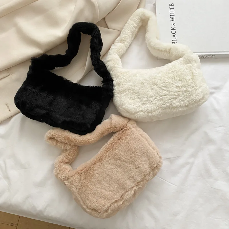 New Retro Niche Furry Armpit Bag Women's Fashionable Handbag Solid Color Large Capacity Shoulder Bags for Party Autumn Winter
New Retro Niche Furry Armpit Bag Women's Fashionable Handbag Solid Color Large Capacity Shoulder Bags for Party Autumn Winter