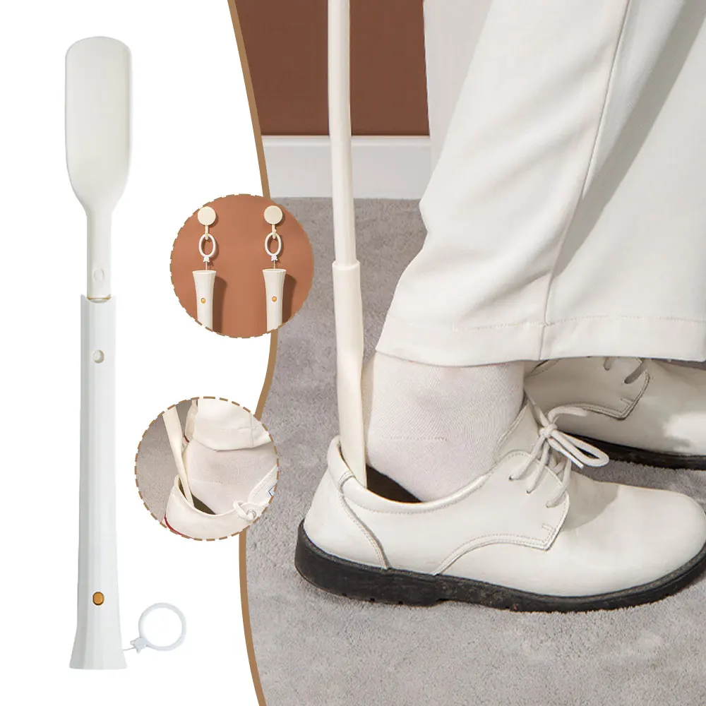 

Телескопический рожок для обуви с регулируемой длиной, портативный выдвижной складной рожок для обуви с длинной ручкой, высококачественный съемник для обуви, Новый Выдвижной Инструмент