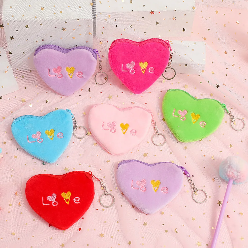 Women Coin Purse Cute Zipper Plush Coin Bag Pouch Heart-shaped Portable Cartoon Wallets Earphone Bag Wallet Bag Key Holder Gift
Women Coin Purse Cute Zipper Plush Coin Bag Pouch Heart-shaped Portable Cartoon Wallets Earphone Bag Wallet Bag Key Holder Gift