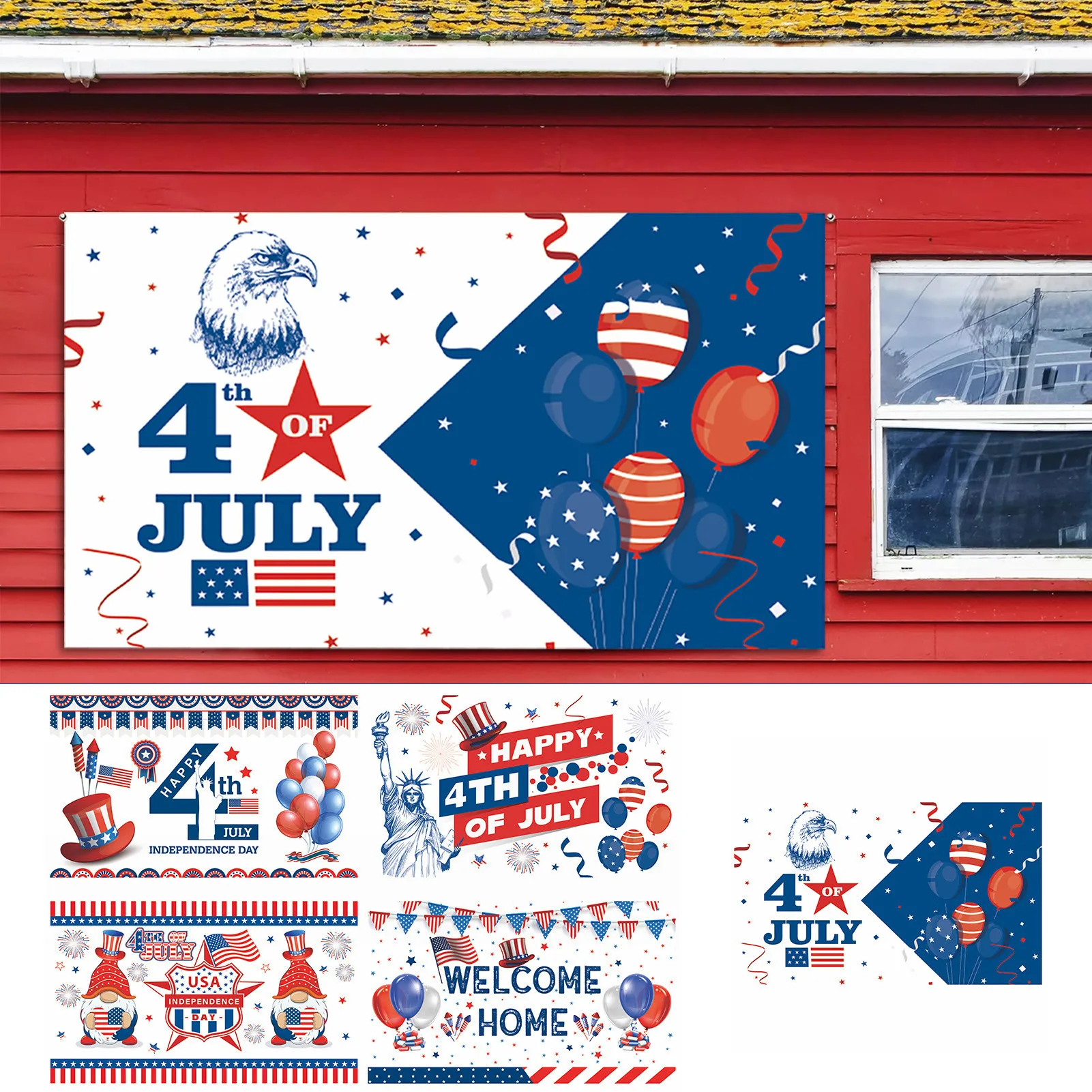 Independence Day Banner 180x110cm 4th of July Flag American Theme Patriotic Party Supplies Home Garden Decorations
Independence Day Banner 180x110cm 4th of July Flag American Theme Patriotic Party Supplies Home Garden Decorations