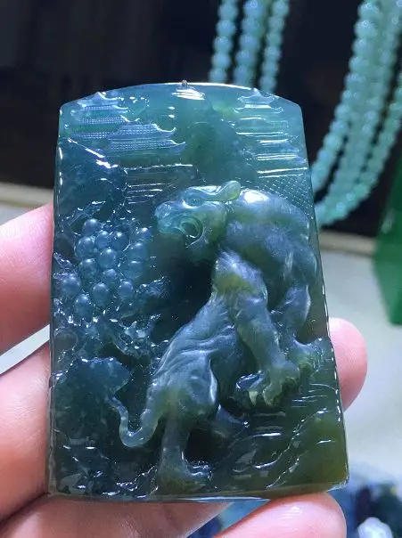 Natural 7A Myanmar green jade tiger green jade pendant jade necklace pendants jewelry jade necklaces for women men
Natural 7A Myanmar green jade tiger green jade pendant jade necklace pendants jewelry jade necklaces for women men