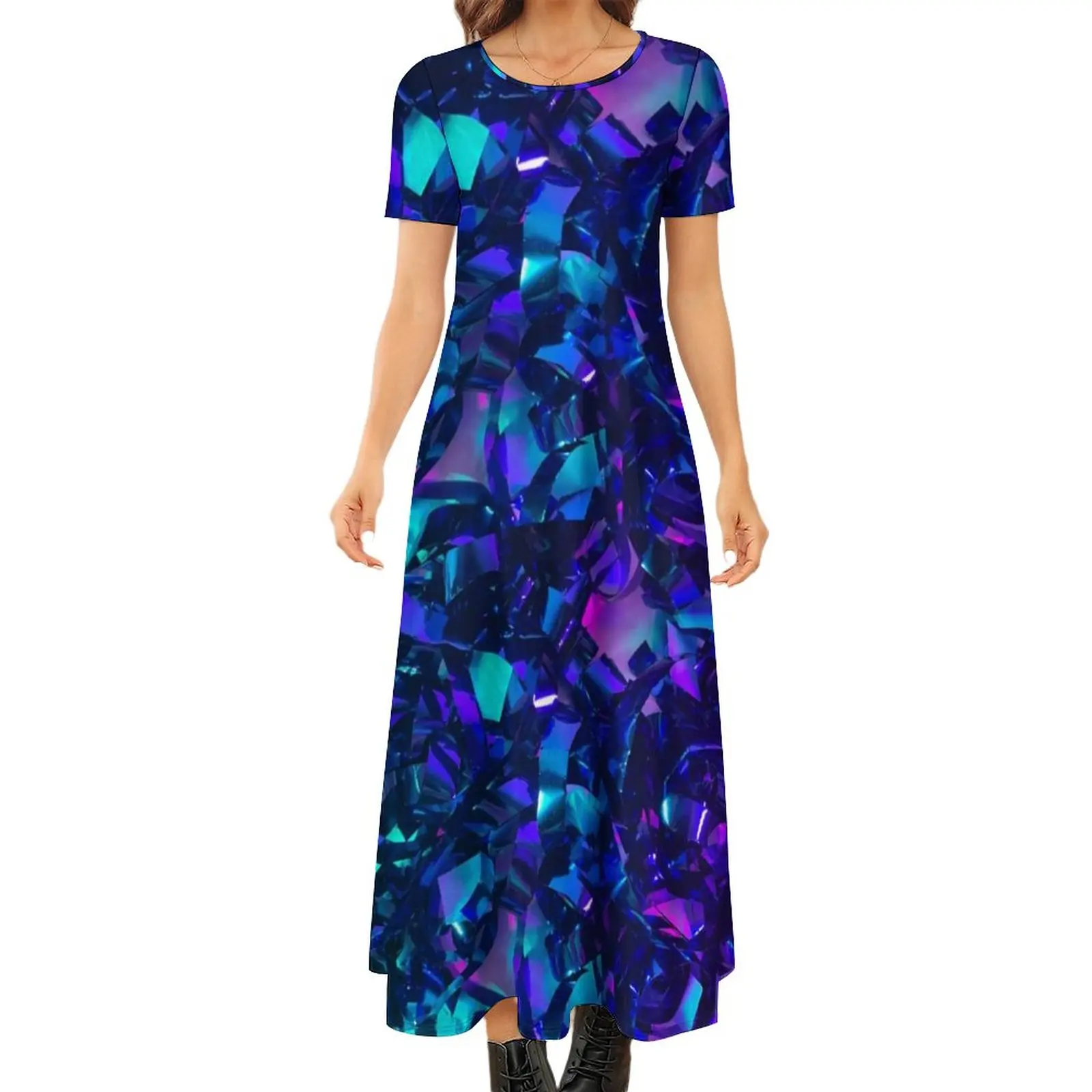 Metallic Abstract Pattern Dress Colorful Modern Art Street Fashion Bohemia Long Dresses Woman Elegant Maxi Dress Gift Idea
Metallic Abstract Pattern Dress Colorful Modern Art Street Fashion Bohemia Long Dresses Woman Elegant Maxi Dress Gift Idea