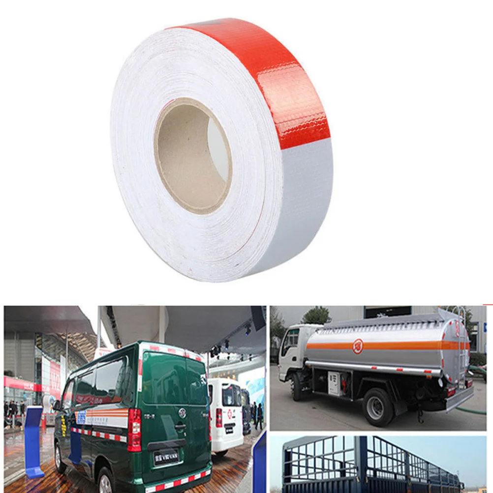 5cm*45M Reflective Tape Roll White and Red Trailer Conspicuity Dot Sfety Warming Tape Reflective for Vehicle
5cm*45M Reflective Tape Roll White and Red Trailer Conspicuity Dot Sfety Warming Tape Reflective for Vehicle