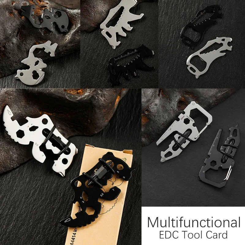 14/15/16/18 In 1 EDC Tools Card Bear/Rhino Shape Multi Keychain Bottle Opener Wrench Outdoor Portable Stainless Steel Tools
14/15/16/18 In 1 EDC Tools Card Bear/Rhino Shape Multi Keychain Bottle Opener Wrench Outdoor Portable Stainless Steel Tools