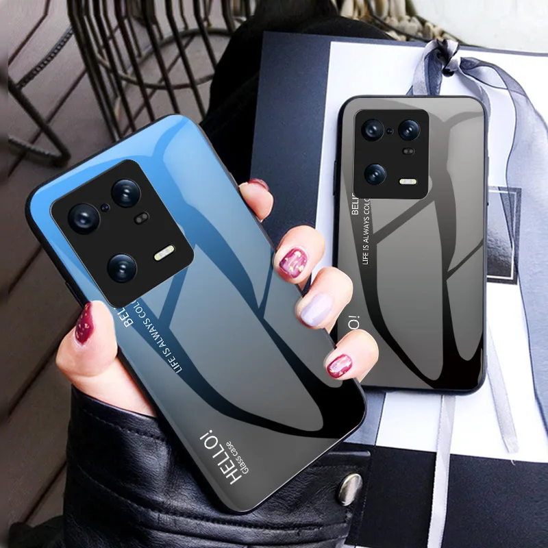 Gradient Glass Silicone Full Wrapped Edge Phone Case for Xiaomi 13 12S 12 11 Pro Tempered Glass Protective Back Cover Shell
Gradient Glass Silicone Full Wrapped Edge Phone Case for Xiaomi 13 12S 12 11 Pro Tempered Glass Protective Back Cover Shell