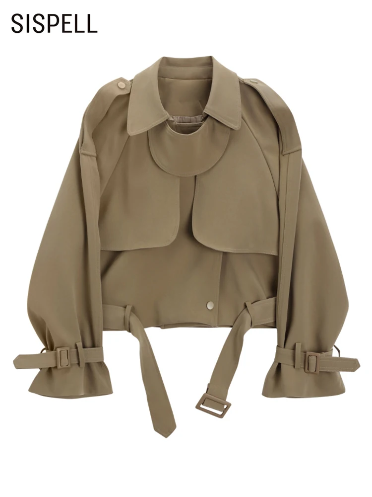 SISPELL Solid Coats For Women Lapel Long Sleeve Patchwork Lace Up Moto Biker Style Coat Female Autumn Clothing Fashion 2022 New
SISPELL Solid Coats For Women Lapel Long Sleeve Patchwork Lace Up Moto Biker Style Coat Female Autumn Clothing Fashion 2022 New