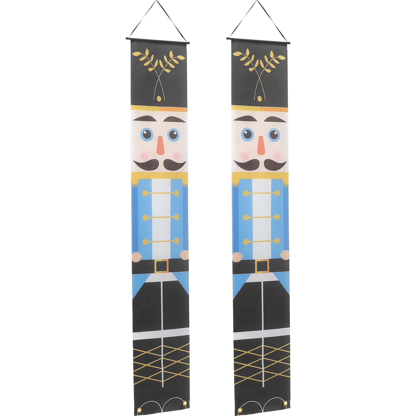 1 Pair Nutcracker Front Door Banner Outdoor Christmas Porch Hanging Sign Decoration
1 Pair Nutcracker Front Door Banner Outdoor Christmas Porch Hanging Sign Decoration