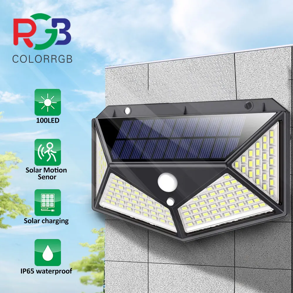 Solar Lights Outdoor 2 Pack, 100LED/3 Modes 270° Lighting Angle Motion Sensor Security Lights, IP65 Waterproof Wall Lights Solar
Solar Lights Outdoor 2 Pack, 100LED/3 Modes 270° Lighting Angle Motion Sensor Security Lights, IP65 Waterproof Wall Lights Solar