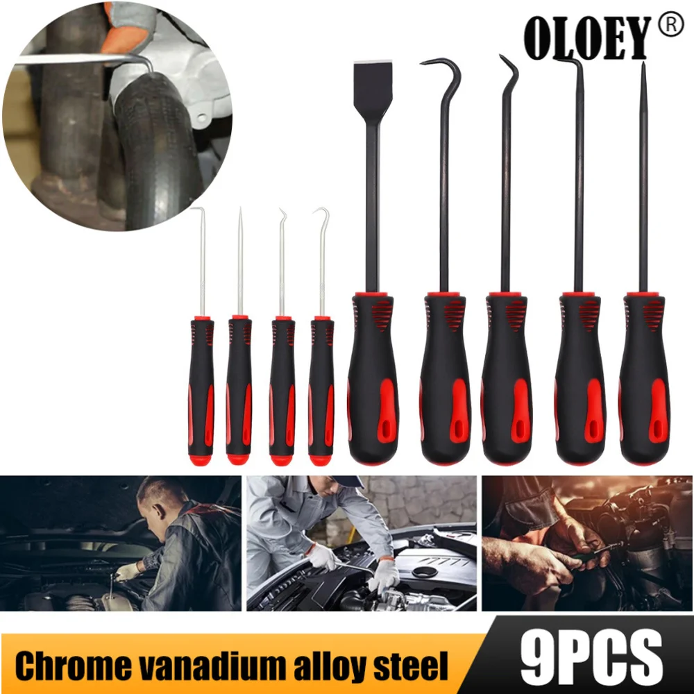9Pcs Precision Remover Tool Car O-Ring Oil Seal Repair Screwdriver Pick Hook Puller Automotive Maintenance Kit Car Gasket Pick
9Pcs Precision Remover Tool Car O-Ring Oil Seal Repair Screwdriver Pick Hook Puller Automotive Maintenance Kit Car Gasket Pick
