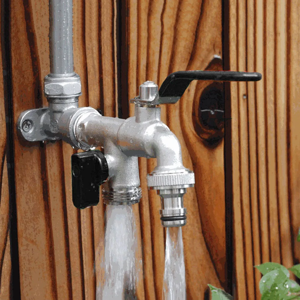 1/2 inch Double Valve Outlet Faucet for Home Washing Machine Tap Anti-rust Brass Water Tank Hose Connector Outdoor Garden Faucet
1/2 inch Double Valve Outlet Faucet for Home Washing Machine Tap Anti-rust Brass Water Tank Hose Connector Outdoor Garden Faucet