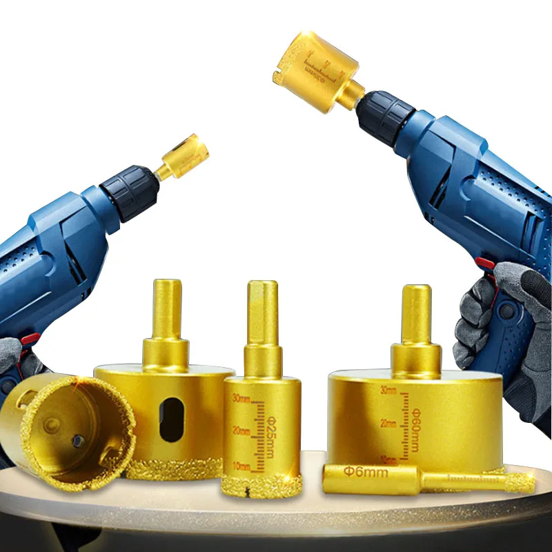 6-65mm Brazed Triangle Shank Dry Drill Bit Ceramics Marble Quartz Stone Tile Glass Hole Opener
6-65mm Brazed Triangle Shank Dry Drill Bit Ceramics Marble Quartz Stone Tile Glass Hole Opener