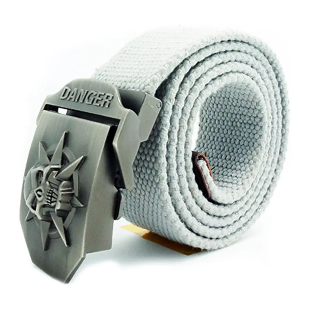 Skull Belt for Men Tactical Military Belt Canvas Men's casual wild Strong Buckle
Skull Belt for Men Tactical Military Belt Canvas Men's casual wild Strong Buckle