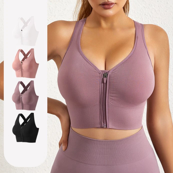Sports Underwear Women Gather Beautiful Back Yoga Vest Zipper No Steel Ring Fitness Running Shockproof Quick-drying Sports Bra
Sports Underwear Women Gather Beautiful Back Yoga Vest Zipper No Steel Ring Fitness Running Shockproof Quick-drying Sports Bra