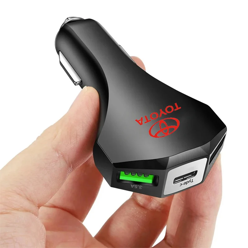 Автомобильное зарядное устройство USB Type-C Адаптер быстрой зарядки Автомобильные аксессуары Toyota Gazoo Racing Badge Corolla Prius Camry C-HR RAV4 GR Sport
Автомобильное зарядное устройство USB Type-C Адаптер быстрой зарядки Автомобильные аксессуары Toyota Gazoo Racing Badge Corolla Prius Camry C-HR RAV4 GR Sport