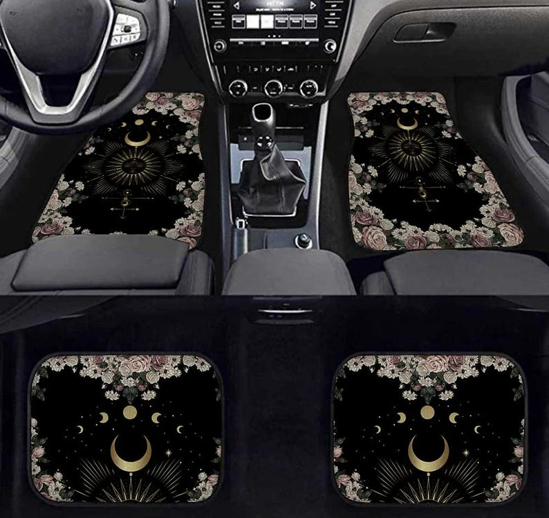 Pale Rose Moon Phase Car Floor Mat Set, Dark Cute Witch Car Interior Decor Accessories, Car Mats for Women
Pale Rose Moon Phase Car Floor Mat Set, Dark Cute Witch Car Interior Decor Accessories, Car Mats for Women