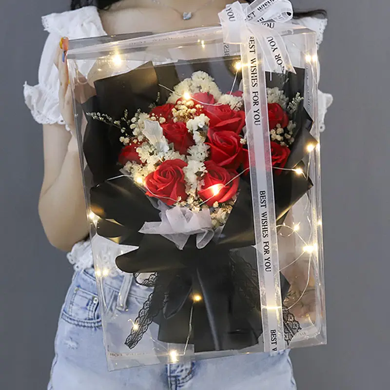 

Rose Immortal Starry Dried Flower Bouquet Gift Box Valentine's Day To Send Girlfriend Girlfriends Birthday Gift for Girls