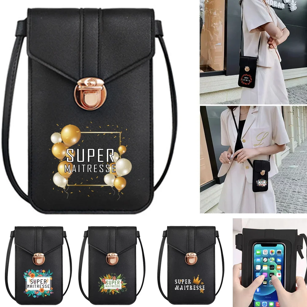 Mobile Phone Bag for Huawei Touch Screen Crossbody Pouch Mini Handbag PU Shoulder Bag Maitresse Print Women Phone Wallet
Mobile Phone Bag for Huawei Touch Screen Crossbody Pouch Mini Handbag PU Shoulder Bag Maitresse Print Women Phone Wallet