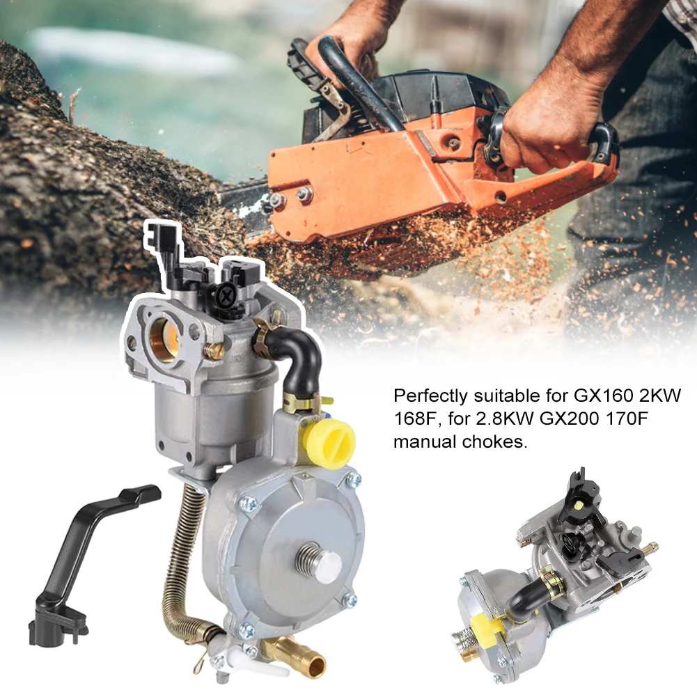 168F Generator Dual Fuel Carburetor LPG NG Conversion Kit for 2.8KW GX200 170F Manual Chokes for GX160 2KW 168F
168F Generator Dual Fuel Carburetor LPG NG Conversion Kit for 2.8KW GX200 170F Manual Chokes for GX160 2KW 168F