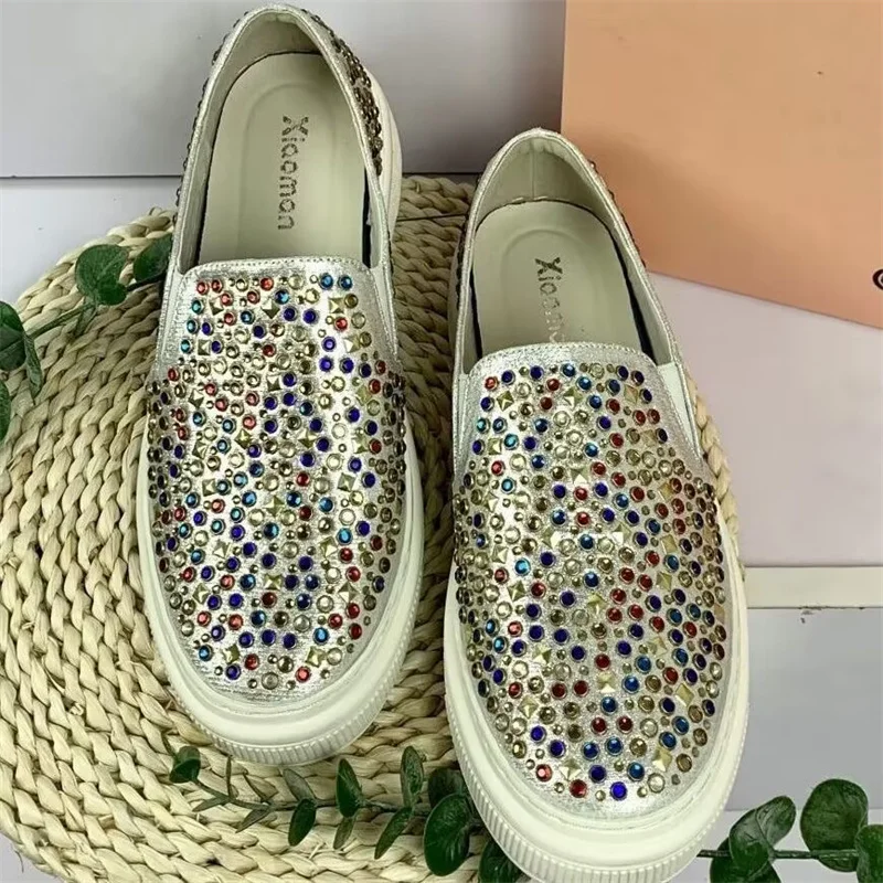 Thick bottom inside increase hand custom leisure sports shoes dazzling rhinobrosette foot fashion women's 35-39
Thick bottom inside increase hand custom leisure sports shoes dazzling rhinobrosette foot fashion women's 35-39