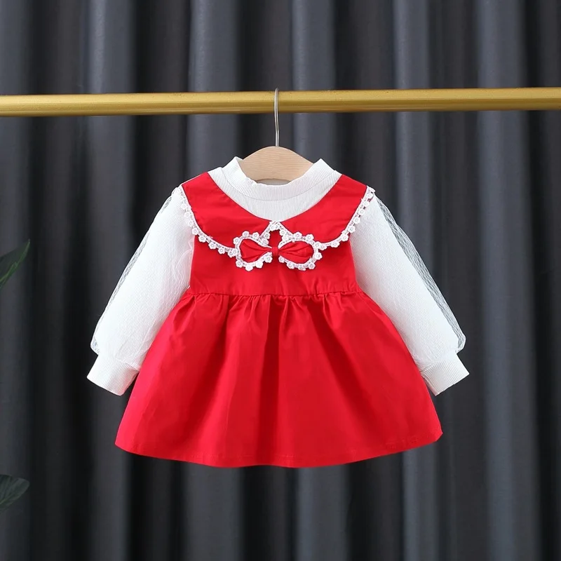 Autumn Baby Girl's Sweet Bow Dress Fashion Infants Ruffles Fresh Princess Dress Children's Cute Princess Dress Kids
Autumn Baby Girl's Sweet Bow Dress Fashion Infants Ruffles Fresh Princess Dress Children's Cute Princess Dress Kids