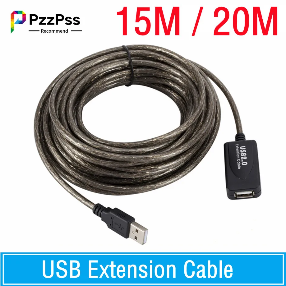 PzzPss 10m/20m USB 2.0 Extension Cable Male To Female Active Repeater Wireless Network Card Extension Cable USB Adapter
PzzPss 10m/20m USB 2.0 Extension Cable Male To Female Active Repeater Wireless Network Card Extension Cable USB Adapter