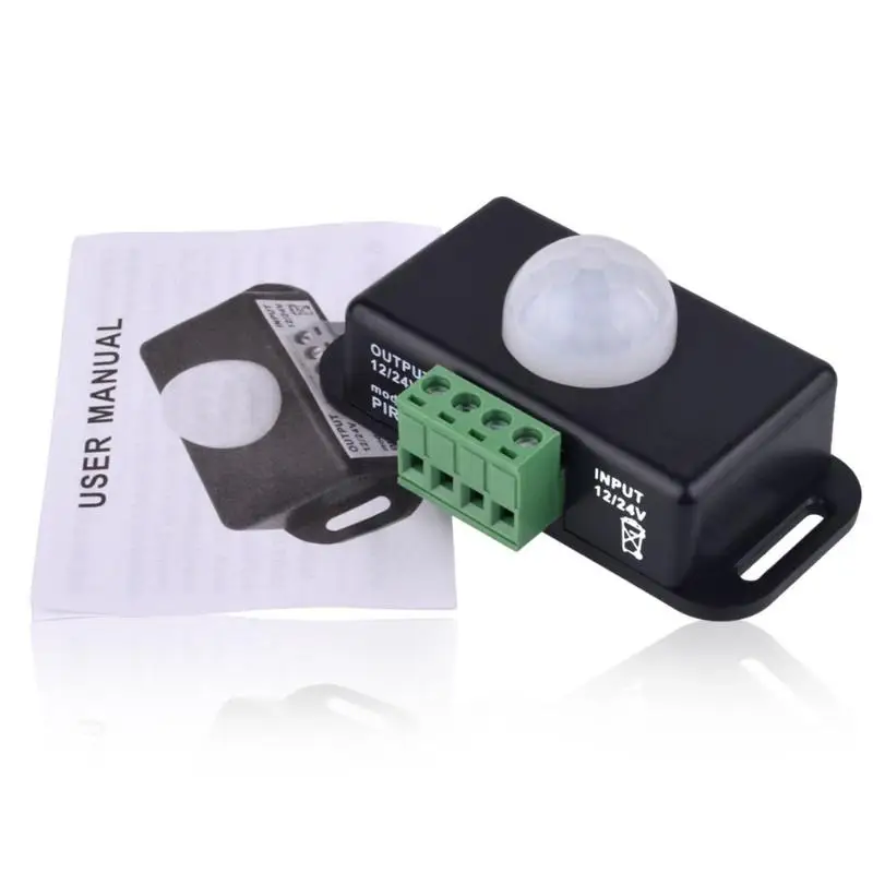Smart Home Control DC 12V-24V Body Infrared PIR Motion Sensor Switch For LED Light Strip Automatic Timer
Smart Home Control DC 12V-24V Body Infrared PIR Motion Sensor Switch For LED Light Strip Automatic Timer