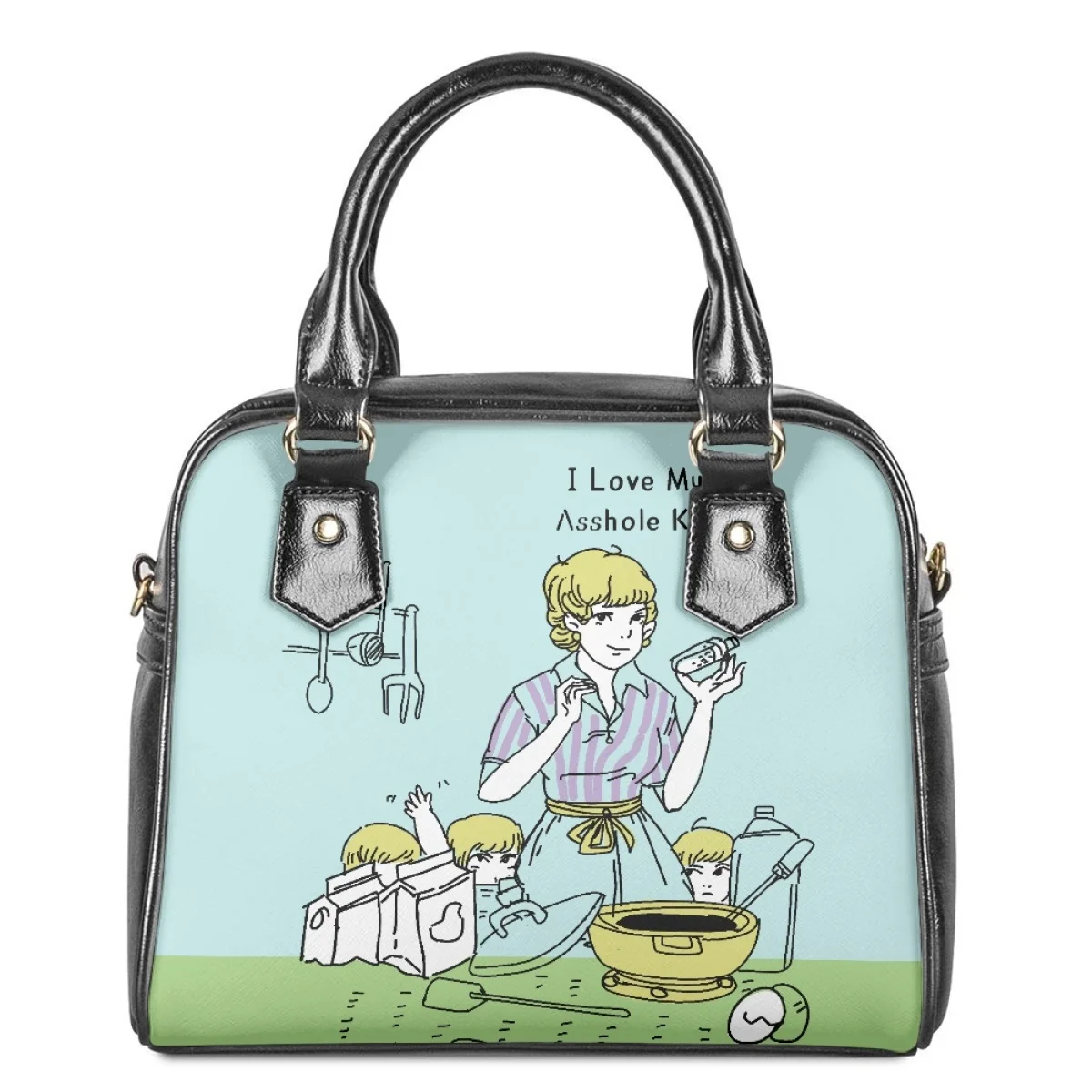 Vintage Illustration Printed Handbag Trend Pu Leather Crossbody Bag Fashion Large Capacity Lady Saddle Bag Pattern Customization
Vintage Illustration Printed Handbag Trend Pu Leather Crossbody Bag Fashion Large Capacity Lady Saddle Bag Pattern Customization