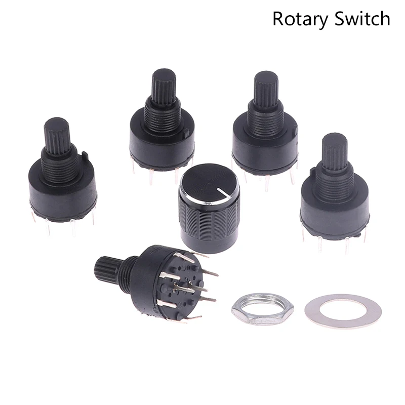 High Quality RS16 16MM Rotary Band Switch 1 Pole 5/6/8 2 Pole 3/4 Position Handle Length 15MM Axis Band Switch
High Quality RS16 16MM Rotary Band Switch 1 Pole 5/6/8 2 Pole 3/4 Position Handle Length 15MM Axis Band Switch