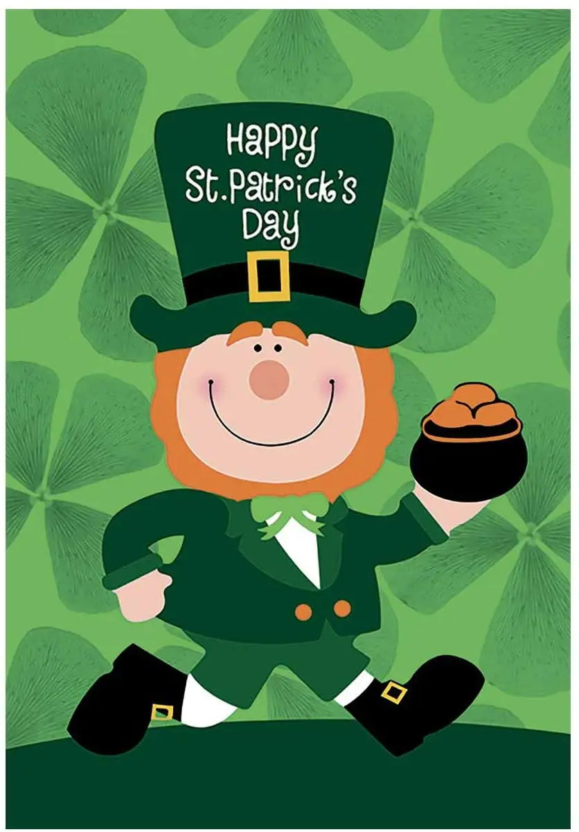 Happy St. Patrick's Day Leprechaun Garden Flag Pot of Gold Banner for Outside House Yard Home Decorative
Happy St. Patrick's Day Leprechaun Garden Flag Pot of Gold Banner for Outside House Yard Home Decorative