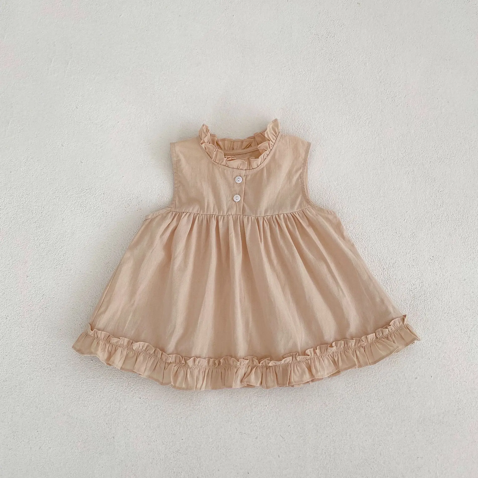 Ins 2023 Summer Custome New Toddler Girl Fashion Ruffle Sleeveless Party Dress Infant Cotton Solid Simple Casual Princess Dresss
Ins 2023 Summer Custome New Toddler Girl Fashion Ruffle Sleeveless Party Dress Infant Cotton Solid Simple Casual Princess Dresss