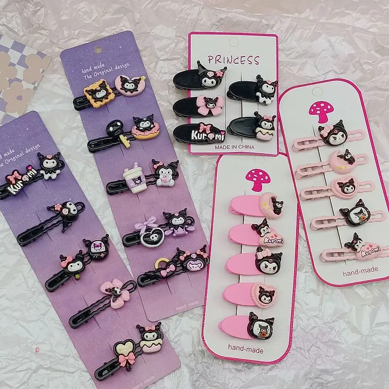 Мультяшная заколка для волос Kuromi Sanrio аниме милый крутой стиль Ins милая девушка сердце зажим челка боковой зажим аксессуары для волос
Мультяшная заколка для волос Kuromi Sanrio аниме милый крутой стиль Ins милая девушка сердце зажим челка боковой зажим аксессуары для волос