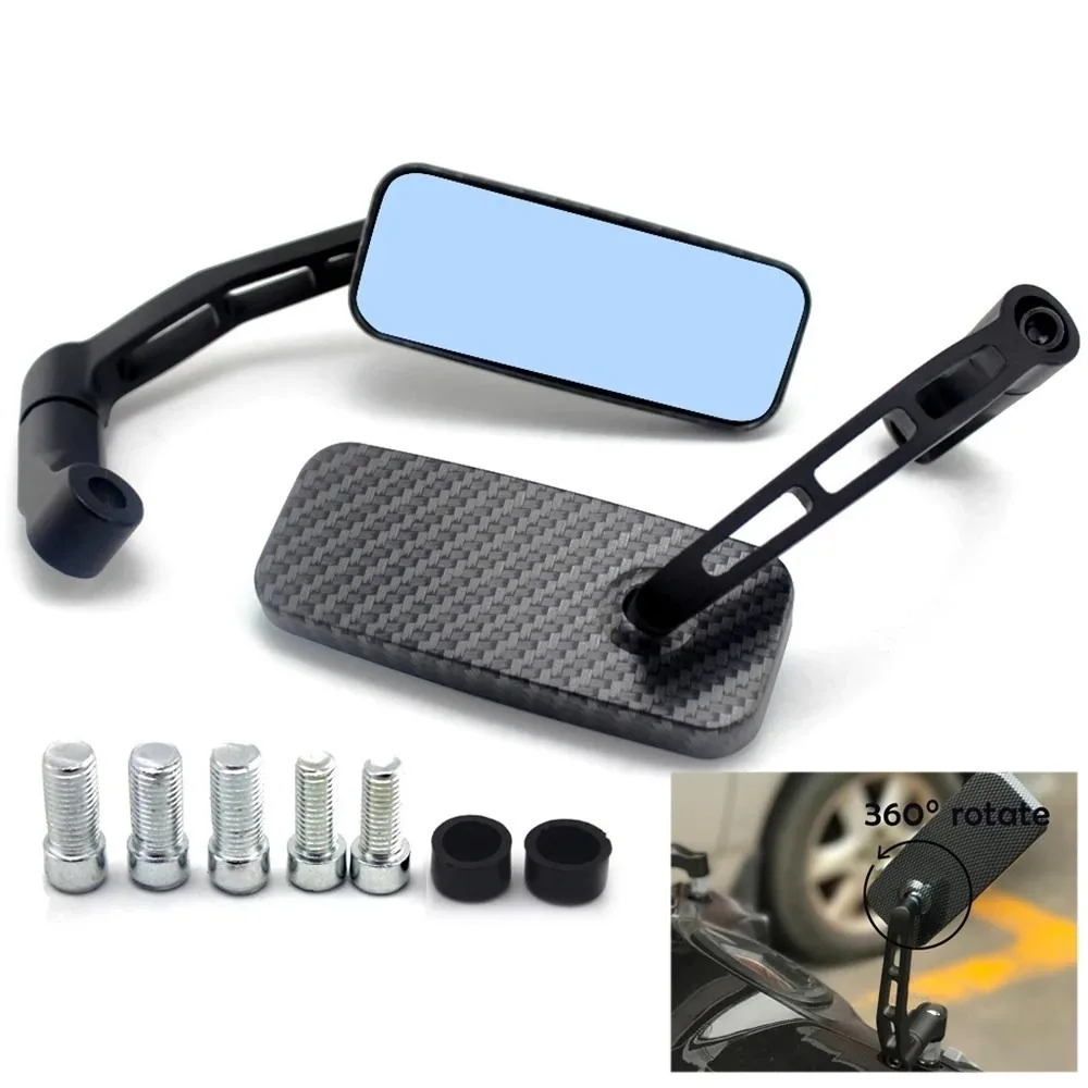 Pair Motorcycle Mirror Aluminum Rearview Mirrors Blue Glass Mirror FOR HONDA CB 500F PCX 150 NC 750X FOR KAWASAKI ER4N ER6N ER6F
Pair Motorcycle Mirror Aluminum Rearview Mirrors Blue Glass Mirror FOR HONDA CB 500F PCX 150 NC 750X FOR KAWASAKI ER4N ER6N ER6F