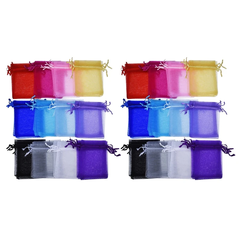 120 Pieces Organza Gift Bags Drawstring Jewelry Pouches Wedding Party Favor Bags 4 By 4.7 Inch, 12 Colors Random Color
120 Pieces Organza Gift Bags Drawstring Jewelry Pouches Wedding Party Favor Bags 4 By 4.7 Inch, 12 Colors Random Color