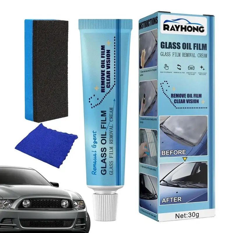 Car Glass Cleaning Paste Mirror Oil Film Remover With Sponge Towel Glass Polishing Degreaser Oil Film Cleaner For Window Glass
Car Glass Cleaning Paste Mirror Oil Film Remover With Sponge Towel Glass Polishing Degreaser Oil Film Cleaner For Window Glass
