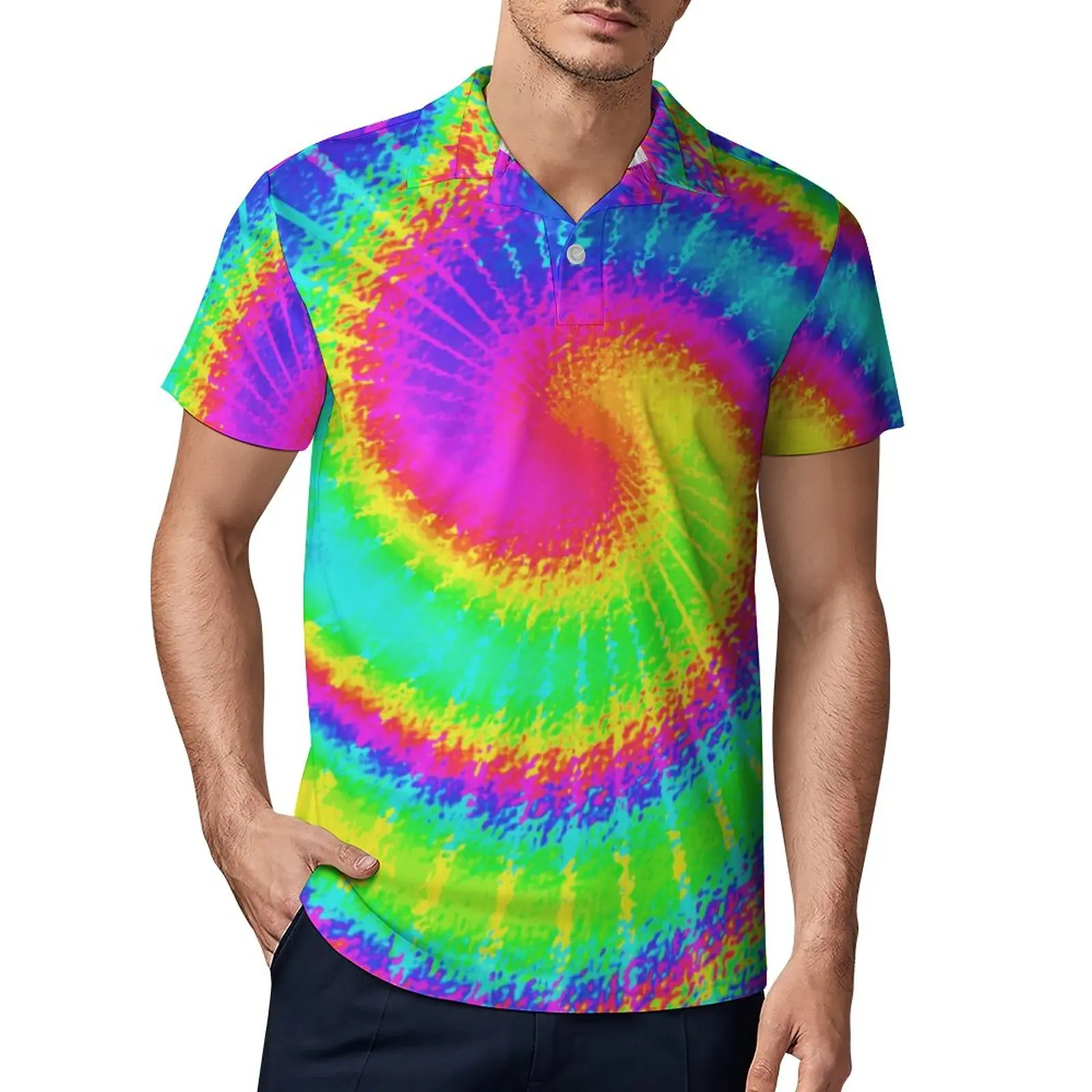 Красочные ретро 60-х повседневные футболки хиппи психоделическая рубашка поло с отложным воротником уличная одежда рубашка летние рубашки ... 
Красочные ретро 60-х повседневные футболки хиппи психоделическая рубашка поло с отложным воротником уличная одежда рубашка летние рубашки ...