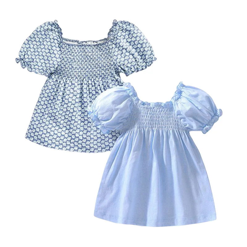 Детская футболка, новое летнее платье для маленьких девочек, футболка с коротким рукавом для девочек, хлопковая Детская футболка с круглым вырезом, новинка 2023