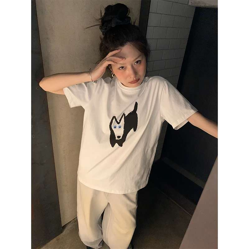 Funny Dot Print Summer T-Shirts Cartoon Short Sleeve O-Neck Casual Shirts Vintage Loose Designer Kawaii Top Tees Y2K Harajuku
Funny Dot Print Summer T-Shirts Cartoon Short Sleeve O-Neck Casual Shirts Vintage Loose Designer Kawaii Top Tees Y2K Harajuku